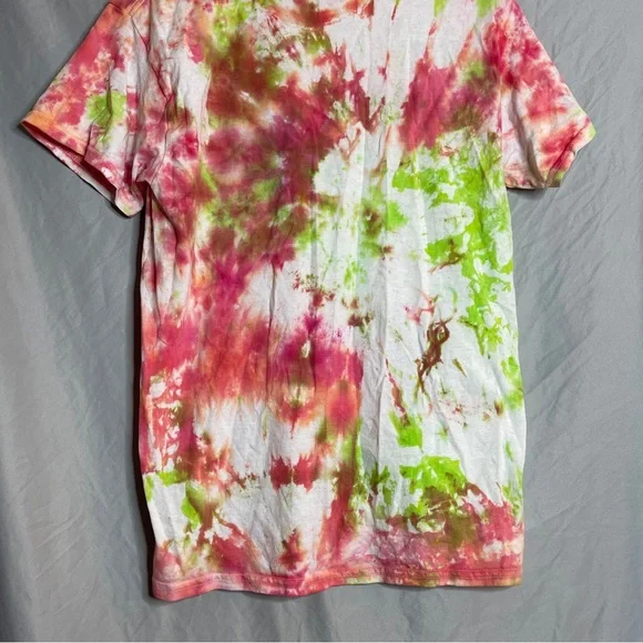 Gildan Red, Orange, and Green Tie Dye Shirt - Picture 3 of 10